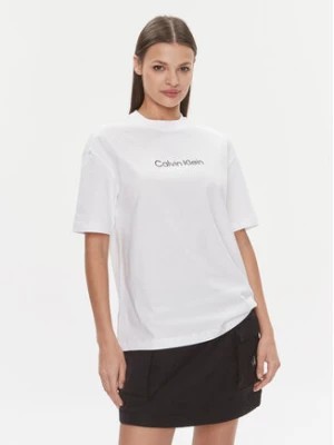 Zdjęcie produktu Calvin Klein T-Shirt Hero Logo Oversized T Shirt K20K206778 Biały Regular Fit