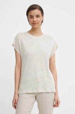 Zdjęcie produktu Calvin Klein t-shirt lniany kolor beżowy K20K207260