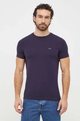 Zdjęcie produktu Calvin Klein t-shirt męski kolor granatowy gładki