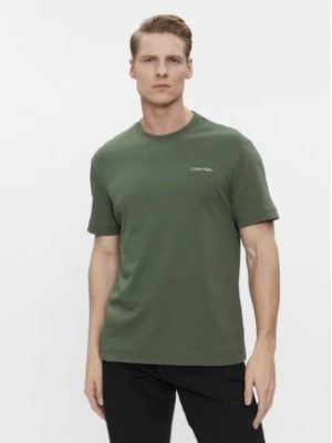 Zdjęcie produktu Calvin Klein T-Shirt Micro Logo Interlock K10K109894 Zielony Regular Fit