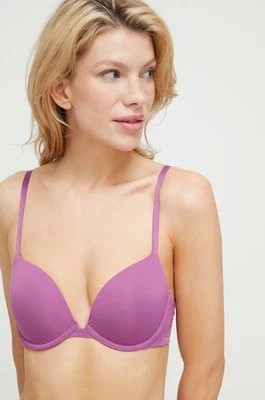 Zdjęcie produktu Calvin Klein Underwear biustonosz kolor fioletowy gładki
