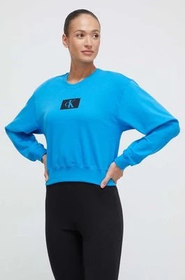 Zdjęcie produktu Calvin Klein Underwear bluza piżamowa damska kolor niebieski bawełniana