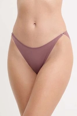 Zdjęcie produktu Calvin Klein Underwear figi kolor różowy z koronki 000QF7549E