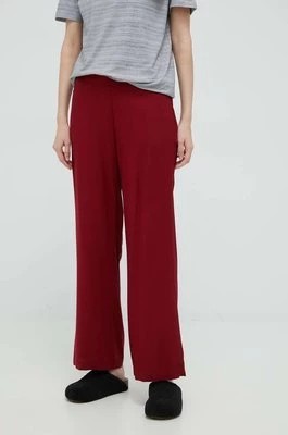 Zdjęcie produktu Calvin Klein Underwear spodnie piżamowe damskie kolor bordowy