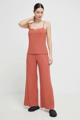 Zdjęcie produktu Calvin Klein Underwear spodnie piżamowe damskie kolor pomarańczowy