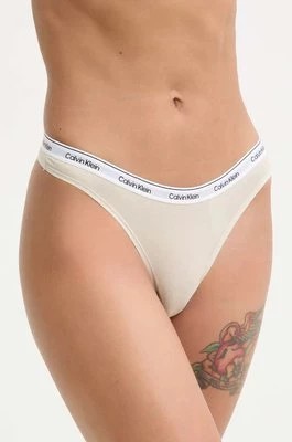 Zdjęcie produktu Calvin Klein Underwear stringi kolor beżowy 000QD5043E