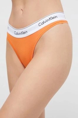 Zdjęcie produktu Calvin Klein Underwear stringi kolor pomarańczowy