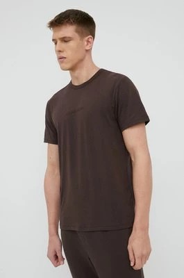 Zdjęcie produktu Calvin Klein Underwear t-shirt piżamowy męski kolor brązowy z aplikacją