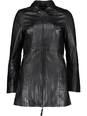 Zdjęcie produktu Caminari Skórzany płaszcz "Lero" w kolorze czarnym rozmiar: 36