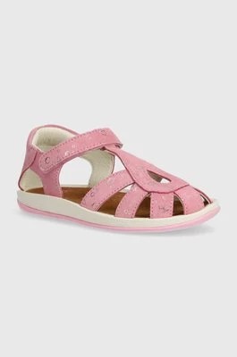 Zdjęcie produktu Camper sandały nubukowe dziecięce kolor różowy