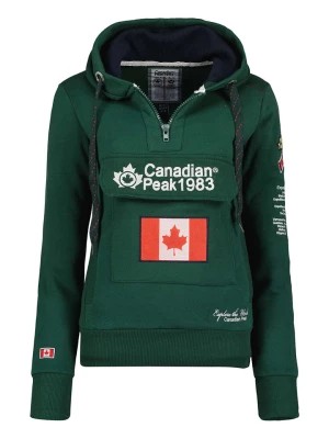 Zdjęcie produktu Canadian Peak Bluza "Gyrelle" w kolorze ciemnozielonym rozmiar: L