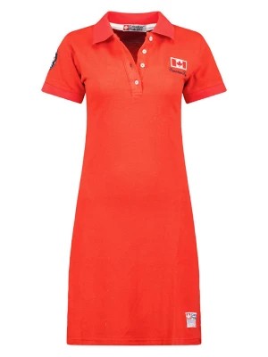 Zdjęcie produktu Canadian Peak Sukienka polo "Katcheak" w kolorze czerwonym rozmiar: XL