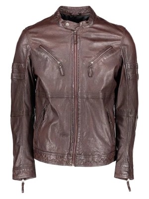 Zdjęcie produktu Capitano Skórzana kurtka "Prince" w kolorze brązowym rozmiar: 56