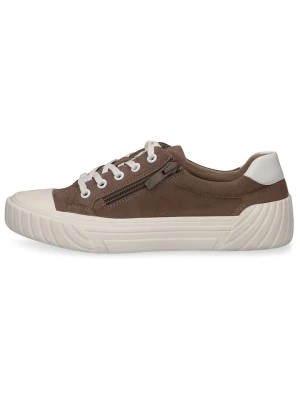 Zdjęcie produktu Caprice Skórzane sneakersy w kolorze brązowym rozmiar: 41