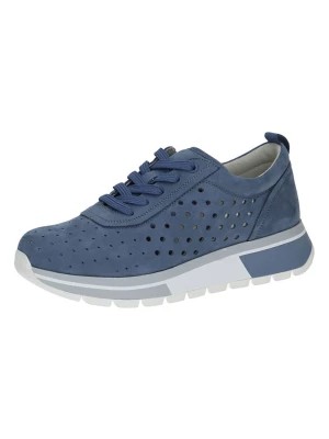 Zdjęcie produktu Caprice Skórzane sneakersy w kolorze niebieskim rozmiar: 41