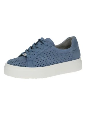 Zdjęcie produktu Caprice Skórzane sneakersy w kolorze niebieskim rozmiar: 42