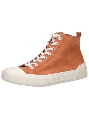 Zdjęcie produktu Caprice Skórzane sneakersy w kolorze pomarańczowym rozmiar: 41