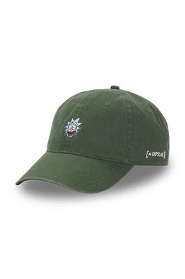 Zdjęcie produktu Capslab czapka z daszkiem bawełniana Rick and Morty kolor zielony z aplikacją CL/REM4/1/CD/HEA