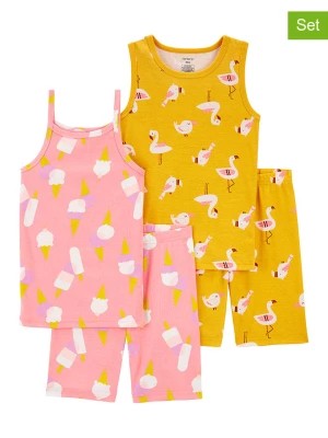 Zdjęcie produktu carter's Piżamy (2 szt.) w kolorze jasnoróżowo-żółtym rozmiar: 116