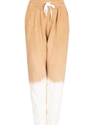 Zdjęcie produktu Casual Dwukolorowe Bawełniane Spodnie Pinko