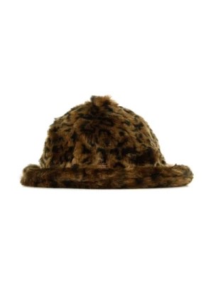 Zdjęcie produktu Casual Faux Fur Leopard Kapelusz Rybacki Kangol