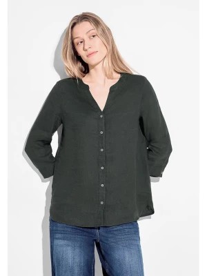 Zdjęcie produktu Cecil Lniana bluzka w kolorze ciemnozielonym rozmiar: L