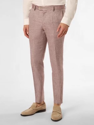 Zdjęcie produktu CG - CLUB of GENTS Spodnie z zawartością lnu - Paco Mężczyźni Slim Fit len różowy|czerwony marmurkowy,