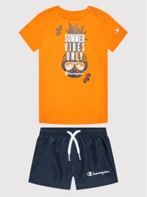 Zdjęcie produktu Champion Komplet t-shirt i spodenki 306050 Pomarańczowy Regular Fit
