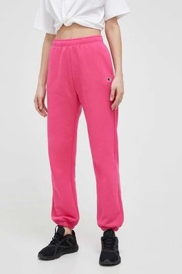 Zdjęcie produktu Champion spodnie dresowe kolor różowy gładkie