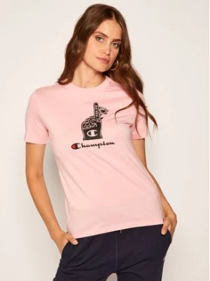 Zdjęcie produktu Champion T-Shirt Basketball Logo Digital Print 112965 Różowy Custom Fit