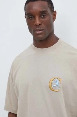 Zdjęcie produktu Champion t-shirt bawełniany męski kolor brązowy z aplikacją 219999