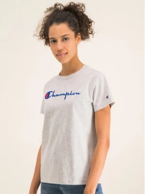 Zdjęcie produktu Champion T-Shirt Script Logo 110992 Szary Regular Fit