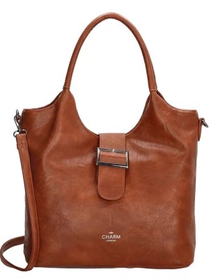 Zdjęcie produktu Charm Shopper bag "High street" w kolorze brązowym - 35 x 28 x 13 cm rozmiar: onesize