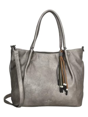 Zdjęcie produktu Charm Shopper bag "Tottenham" w kolorze szarym - 36 x 26 x 12 cm rozmiar: onesize