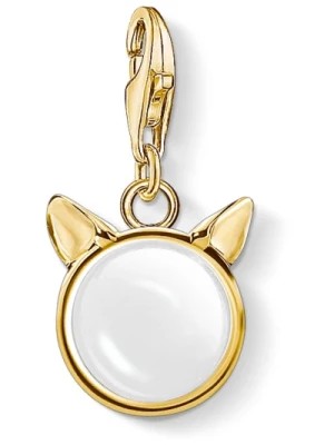 Zdjęcie produktu Charm zawieszka w kształcie uszu kota złoto 10 cyrkonii kwarc Thomas Sabo