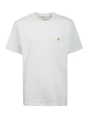 Zdjęcie produktu Chase Biała Bawełniana Koszulka z Logo Carhartt Wip