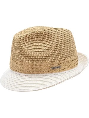 Zdjęcie produktu Chillouts Headwear Kapelusz "Marseille" w kolorze biało-beżowym rozmiar: 55-57 cm