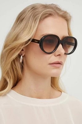 Zdjęcie produktu Chloé okulary przeciwsłoneczne damskie kolor brązowy CH0221S Chloe