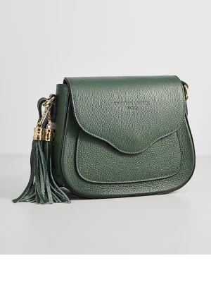Zdjęcie produktu Christian Laurier Skórzana torebka "Ina" w kolorze zielonym - 24 x 18 x 11 cm rozmiar: onesize