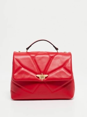 Zdjęcie produktu Christian Laurier Skórzana torebka "Louise" w kolorze czerwonym - 26 x 16 x 7 cm rozmiar: onesize