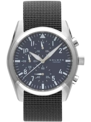 Zdjęcie produktu Chronograficzny z niebieską tarczą zegarek Holmen Copenhagen