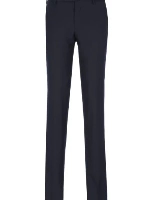 Zdjęcie produktu Ciemnoniebieskie Bawełniane Spodnie z Kieszeniami Incotex