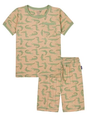 Zdjęcie produktu Claesens Piżama w kolorze beżowo-zielonym rozmiar: 104