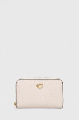 Zdjęcie produktu Coach portfel skórzany damski kolor biały