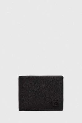 Zdjęcie produktu Coach portfel skórzany męski kolor czarny