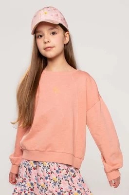 Zdjęcie produktu Coccodrillo bluza bawełniana dziecięca kolor różowy gładka