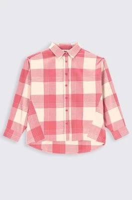 Zdjęcie produktu Coccodrillo koszula bawełniana dziecięca kolor różowy