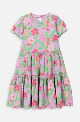 Zdjęcie produktu Coccodrillo sukienka dziecięca kolor fioletowy mini rozkloszowana