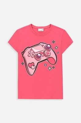 Zdjęcie produktu Coccodrillo t-shirt dziecięcy kolor różowy