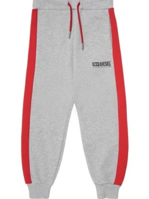 Zdjęcie produktu Colorblock fleece branded jogger spodnie Diesel